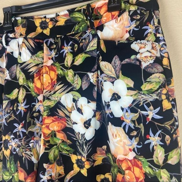 INC- Floral Print High-Rise Wide Leg Pants - Picture 5 of 9